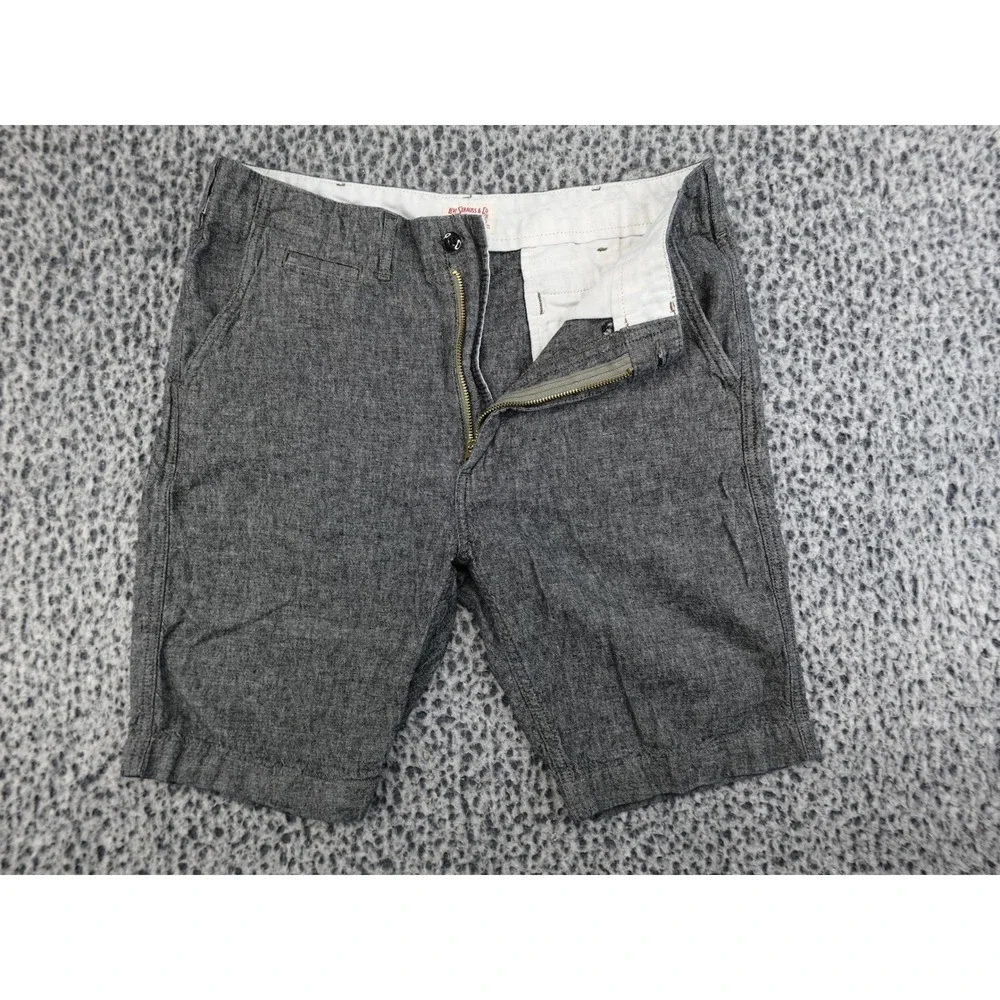Levi's‎ Linen Blend Shorts Mens 32 Charcoal Gray Heathered 52438-0018